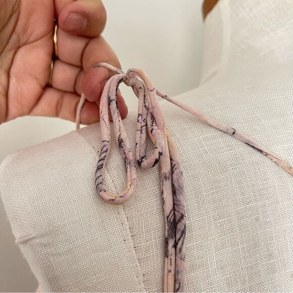 Anthropologie Floral Sheer Curtain Top Maxi length NwOT size Large - Picture 7 of 13